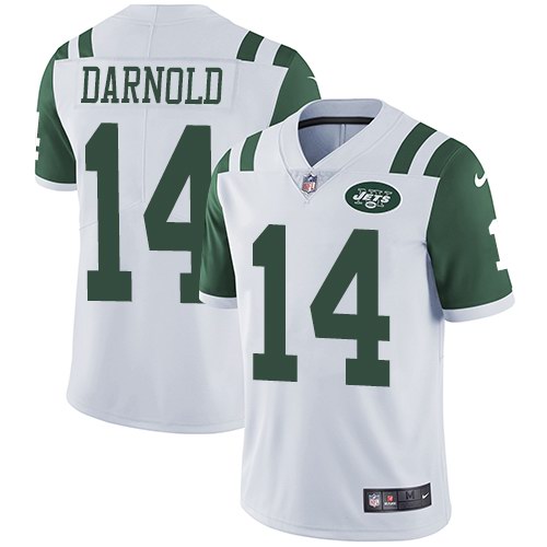 Nike Jets 14 Sam Darnold White Youth Vapor Untouchable Limited Jersey