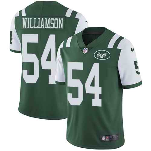 Nike Jets 54 Avery Williamson Green Vapor Untouchable Limited Jersey