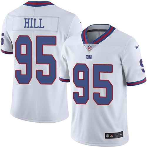 Nike Giants 95 B.J. Hill White Youth Color Rush Limited Jersey