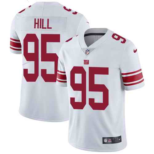 Nike Giants 95 B.J. Hill White Youth Vapor Untouchable Limited Jersey