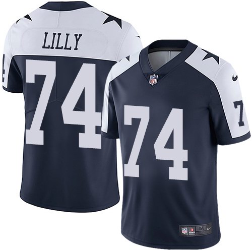 Nike Cowboys 74 Bob Lilly Navy Throwback Vapor Untouchable Limited Jersey