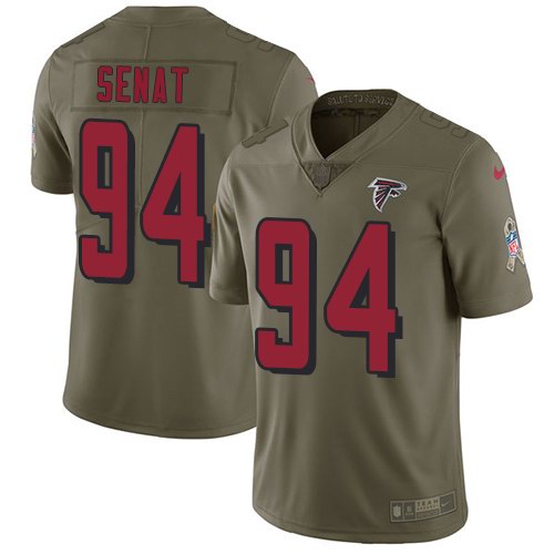 Nike Falcons 94 Deadrin Senat Olive Salute To Service Limited Jersey