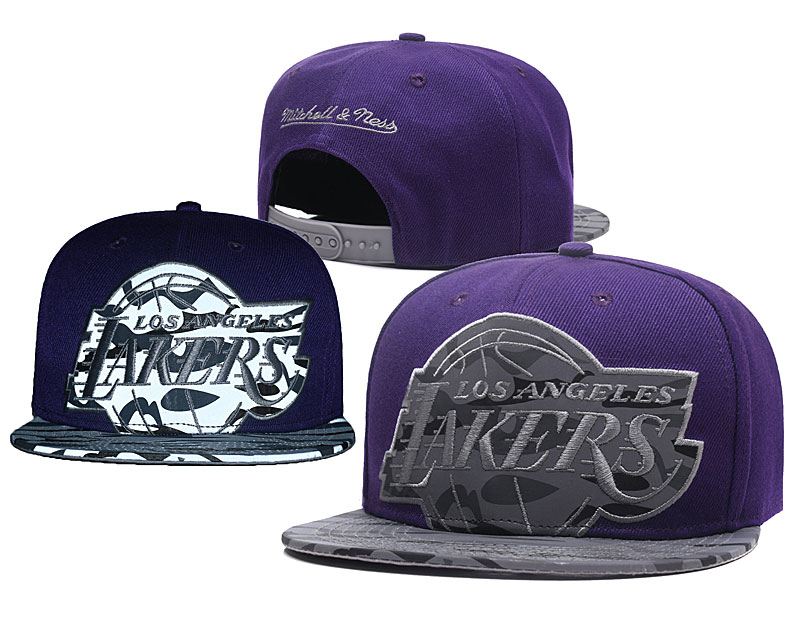Lakers Reflective Logo Purple Adjustable Hat GS