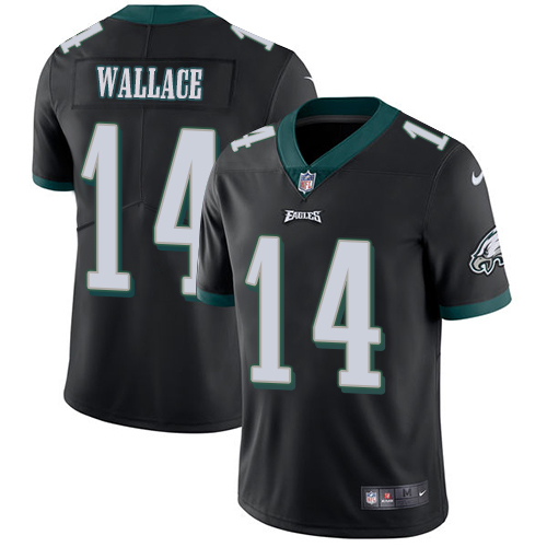 Nike Eagles 14 Mike Wallace Black Youth Vapor Untouchable Limited Jersey