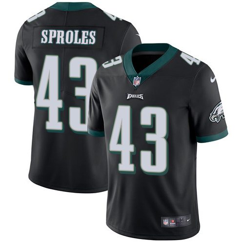 Nike Eagles 43 Darren Sproles Black Youth Vapor Untouchable Limited Jersey