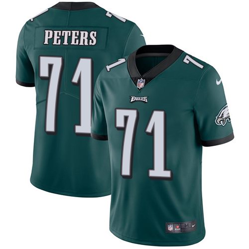 Nike Eagles 71 Jason Peters Green Youth Vapor Untouchable Limited Jersey