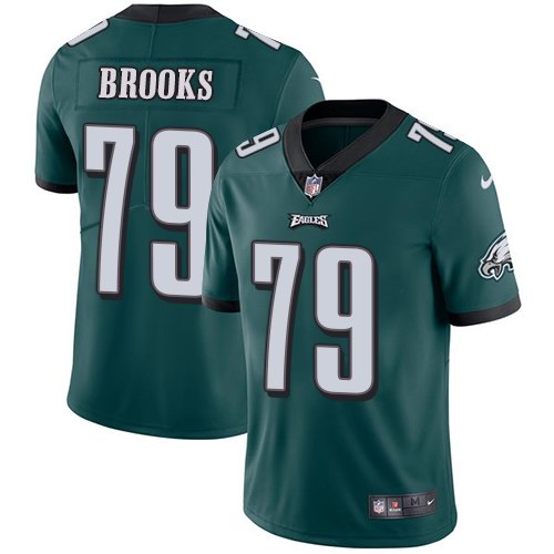 Nike Eagles 79 Brandon Brooks Green Youth Vapor Untouchable Limited Jersey
