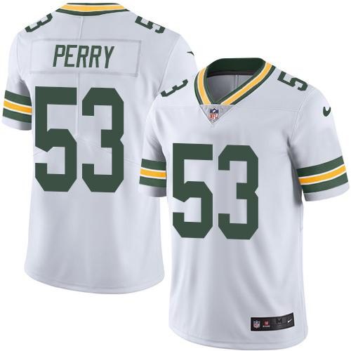 Nike Packers 53 Nick Perry White Youth Vapor Untouchable Limited Jersey
