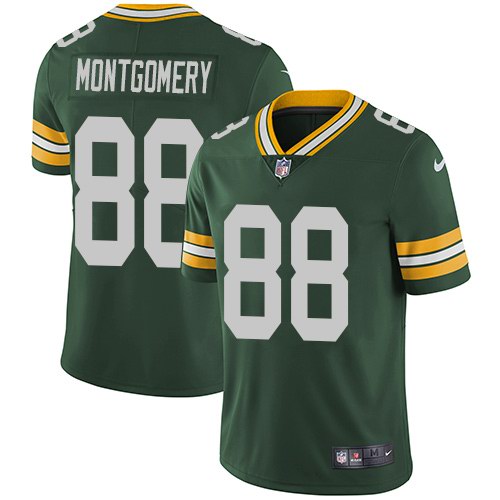Nike Packers 88 Ty Montgomery Green Youth Vapor Untouchable Limited Jersey