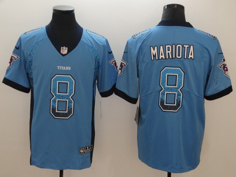Nike Titans 8 Marcus Mariota Light Blue Drift Fashion Limited Jersey