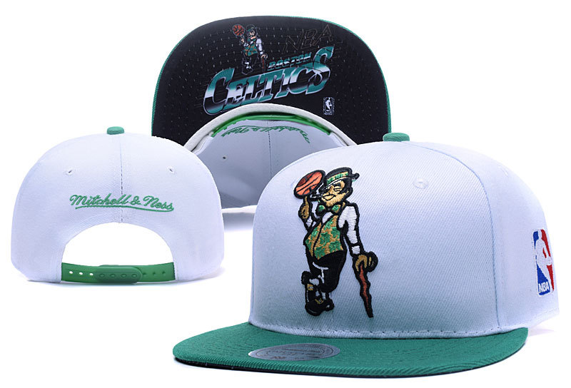 Celtics Fresh Logo White Adjustable Hat YD