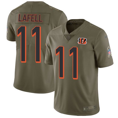 Nike Bengals 11 Brandon LaFell Olive Salute To Service Limited Jersey