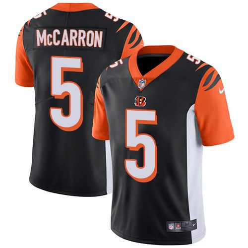 Nike Bengals 5 AJ McCarron Black Vapor Untouchable Limited Jersey