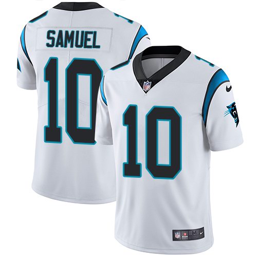 Nike Panthers 10 Curtis Samuel White Youth Vapor Untouchable Limited Jersey