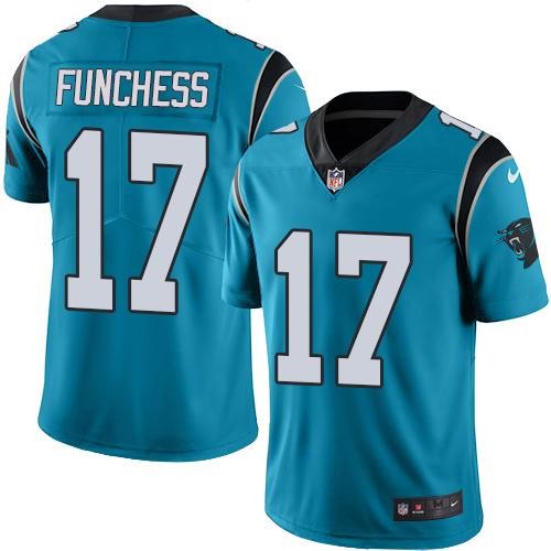 Nike Panthers 17 Devin Funchess Blue Youth Vapor Untouchable Limited Jersey