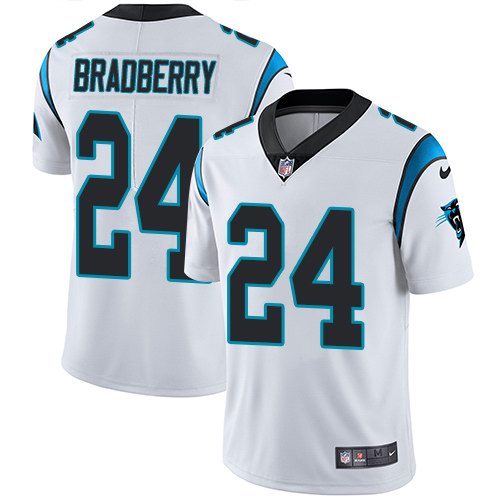 Nike Panthers 24 James Bradberry White Youth Vapor Untouchable Limited Jersey
