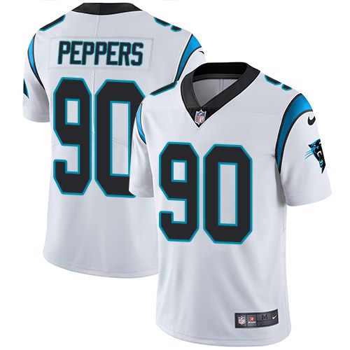 Nike Panthers 90 Julius Peppers White Youth Vapor Untouchable Limited Jersey