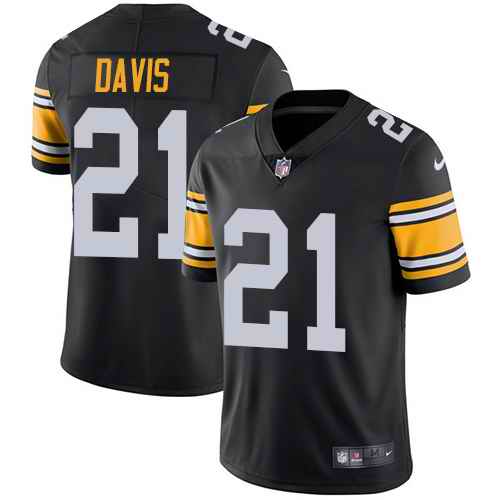 Nike Steelers 21 Sean Davis Black Alternate Youth Vapor Untouchable Limited Jersey