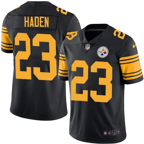 Nike Steelers 23 Joe Haden Black Youth Color Rush Limited Jersey