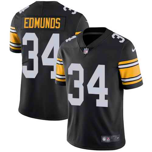 Nike Steelers 34 Terrell Edmunds Black Vapor Untouchable Limited Jersey