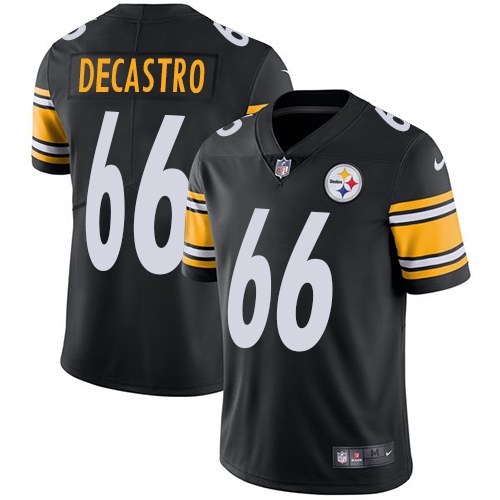 Nike Steelers 66 David DeCastro Black Vapor Untouchable Limited Jersey