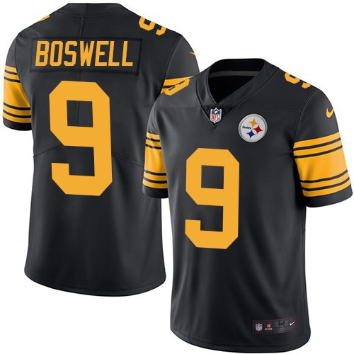 Nike Steelers 9 Chris Boswell Black Color Rush Limited Jersey