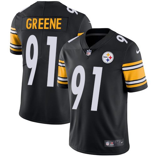 Nike Steelers 91 Kevin Greene Black Youth Vapor Untouchable Limited Jersey