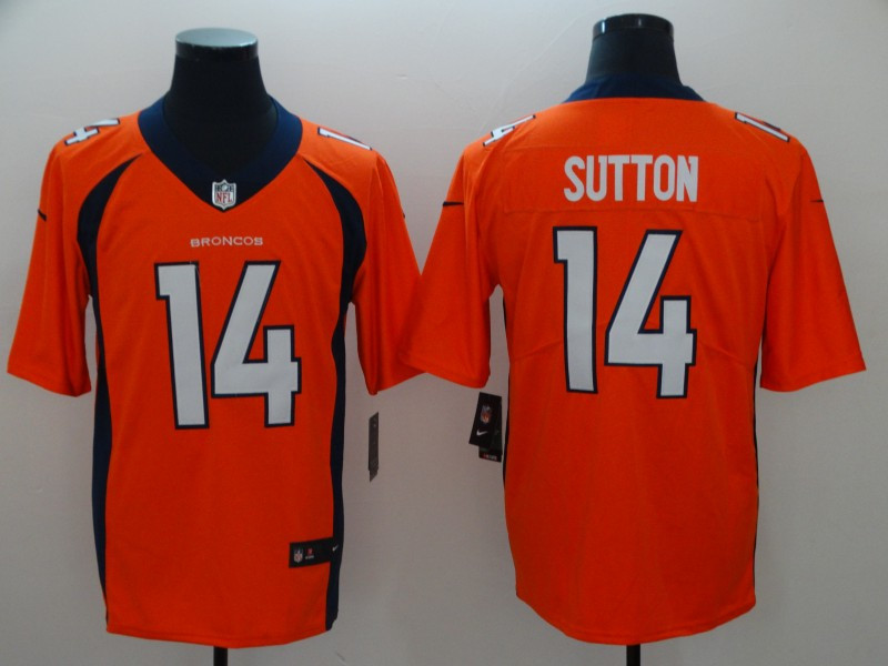 Nike Broncos 14 Courtland Sutton Orange Youth Vapor Untouchable Limited Jersey