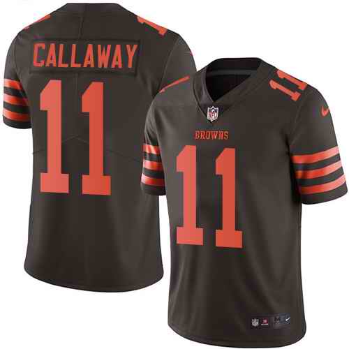 Nike Browns 11 Antonio Callaway Brown Color Rush Limited Jersey