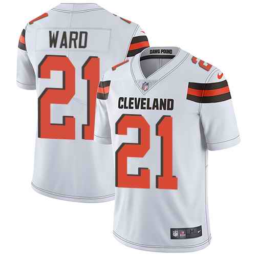 Nike Browns 21 Denzel Ward White Youth Vapor Untouchable Limited Jersey