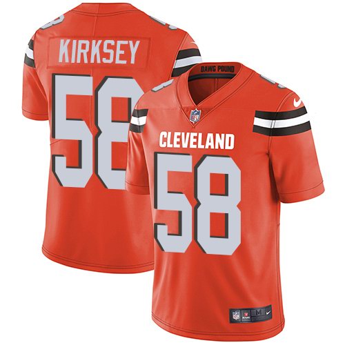 Nike Browns 58 Christian Kirksey Orange Youth Vapor Untouchable Limited Jersey