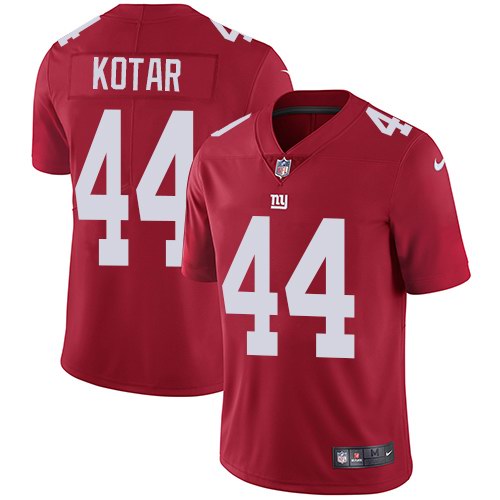 Nike Giants 44 Doug Kotar Red Vapor Untouchable Limited Jersey