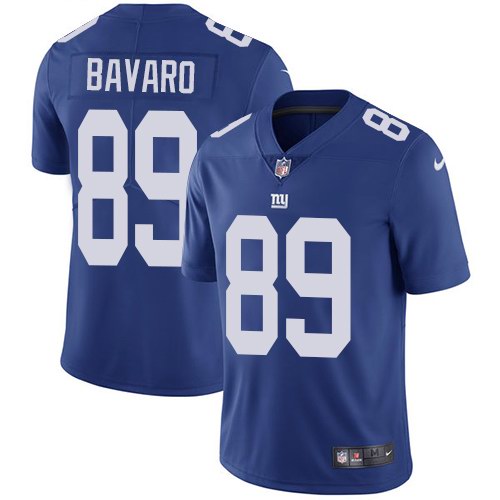 Nike Giants 89 Mark Bavaro Blue Youth Vapor Untouchable Limited Jersey