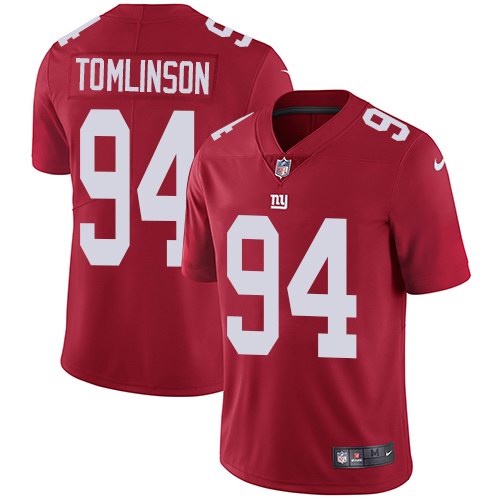 Nike Giants 94 Dalvin Tomlinson Red Youth Vapor Untouchable Limited Jersey
