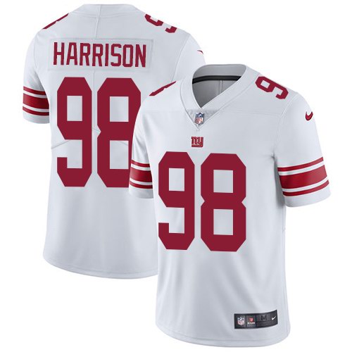 Nike Giants 98 Damon Harrison White Vapor Untouchable Limited Jersey