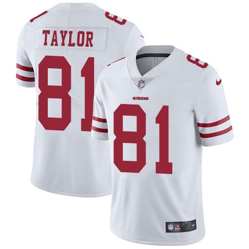 Nike 49ers 81 Trent Taylor White Youth Vapor Untouchable Limited Jersey