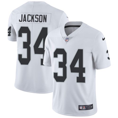 Nike Raiders 34 Bo Jackson White Vapor Untouchable Limited Jersey
