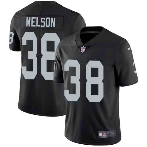 Nike Raiders 38 Nick Nelson Black Vapor Untouchable Limited Jersey
