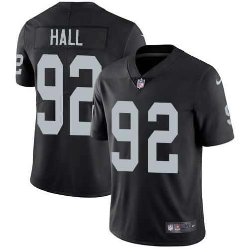 Nike Raiders 92 P. J. Hall Black Vapor Untouchable Limited Jersey