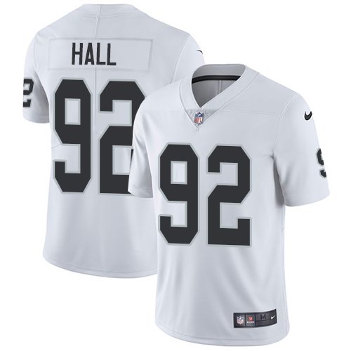 Nike Raiders 92 P. J. Hall White Youth Vapor Untouchable Limited Jersey