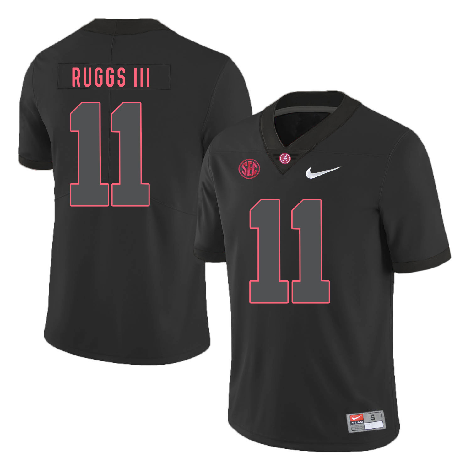 Alabama Crimson Tide 11 Henry Ruggs III Black Shadow Nike College Football Jersey