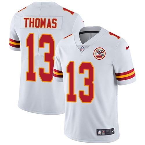 Nike Chiefs 13 De'Anthony Thomas White Youth Vapor Untouchable Limited Jersey