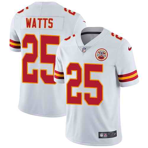 Nike Chiefs 25 Armani Watts White Youth Vapor Untouchable Limited Jersey