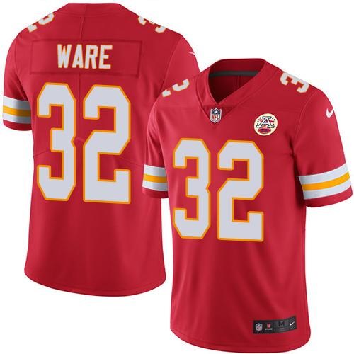 Nike Chiefs 32 Spencer Ware Red Youth Vapor Untouchable Limited Jersey