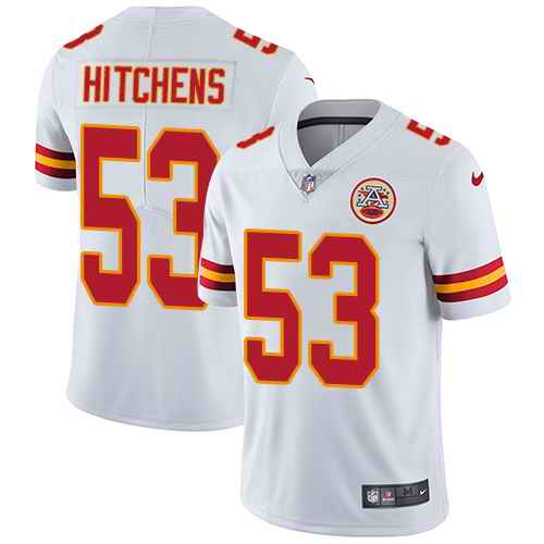 Nike Chiefs 53 Anthony Hitchens White Youth Vapor Untouchable Limited Jersey
