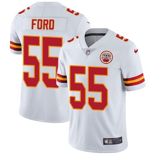 Nike Chiefs 55 Dee Ford White Youth Vapor Untouchable Limited Jersey