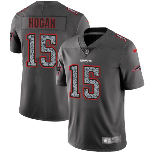Nike Patriots 15 Chris Hogan Gray Static Youth Vapor Untouchable Limited Jersey