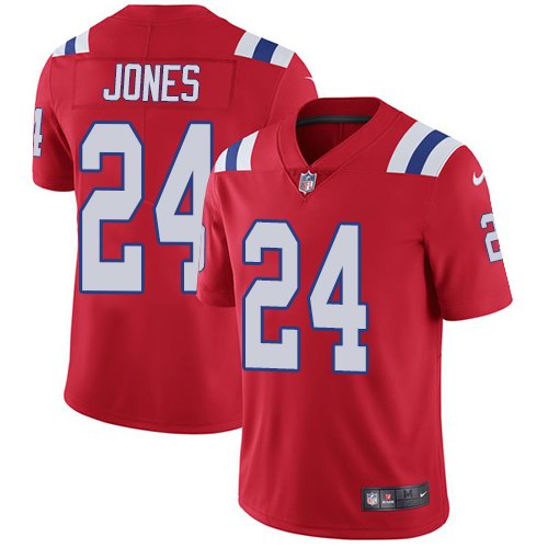 Nike Patriots 24 Cyrus Jones Red Youth Vapor Untouchable Limited Jersey