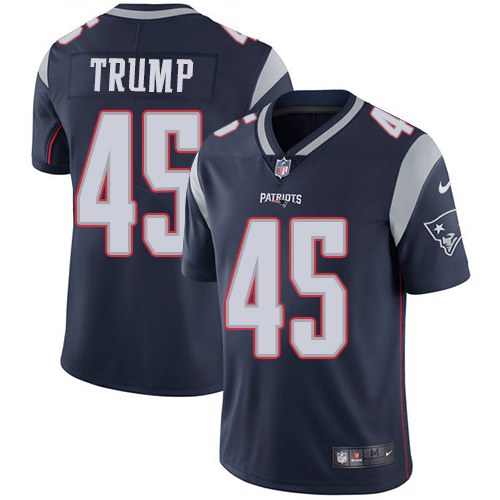 Nike Patriots 45 Donald Trump Navy Youth Vapor Untouchable Limited Jersey