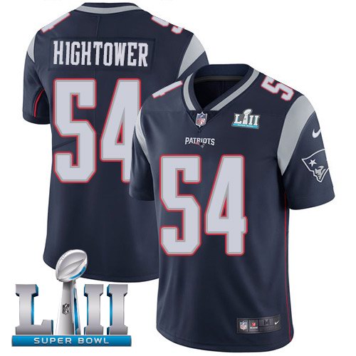 Nike Patriots 54 Dont'a Hightower Navy 2018 Super Bowl LII Youth Vapor Untouchable Limited Jersey